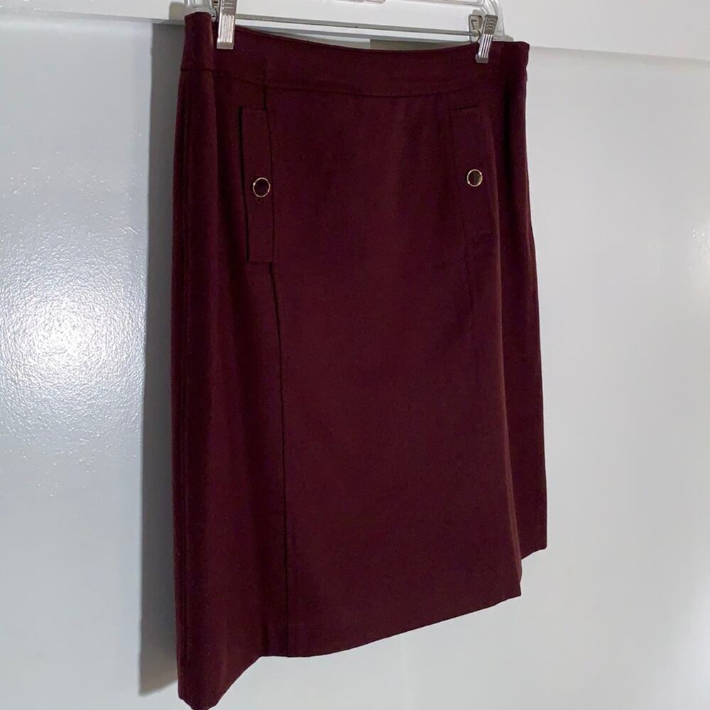 Talbots Petites Italian flannel skirt